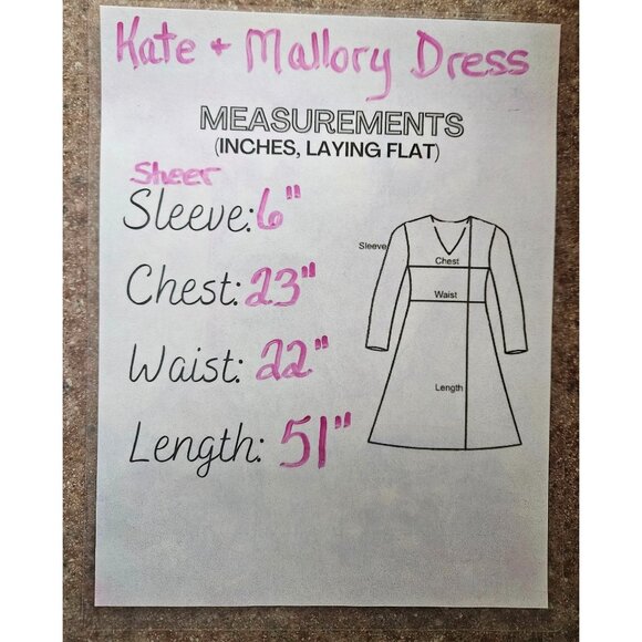 Kate & Mallory Womens Floral Midi Dress Ruffle Accent & Flutter Sleeves Size 2X - Picture 12 of 12